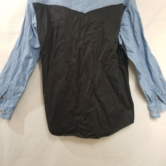 Vtg Express Riders Men's Western Colorblock long sleeve Shirt Size XL - Picture 10 of 13